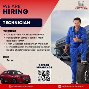Lowongan Kerja Teknisi di Honda Amartha